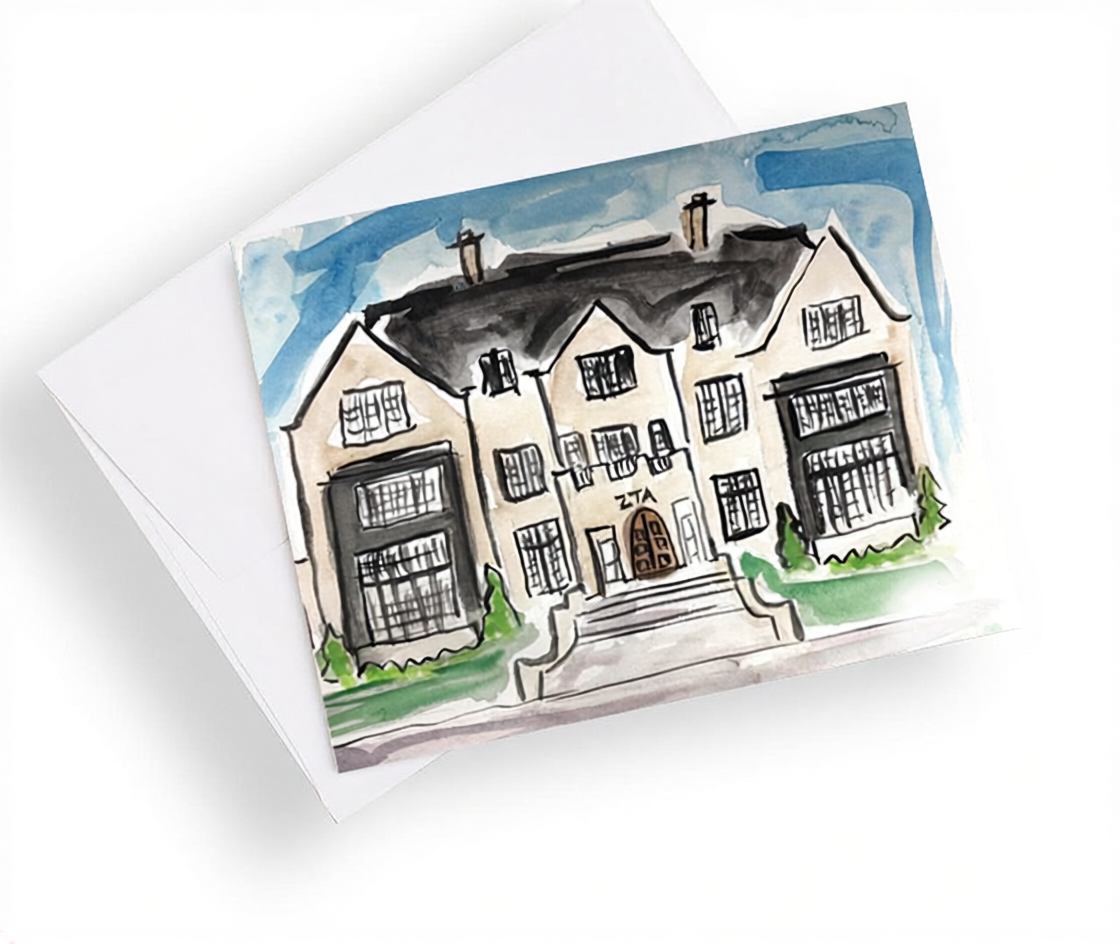 Oklahoma State University Sorority House Notecards