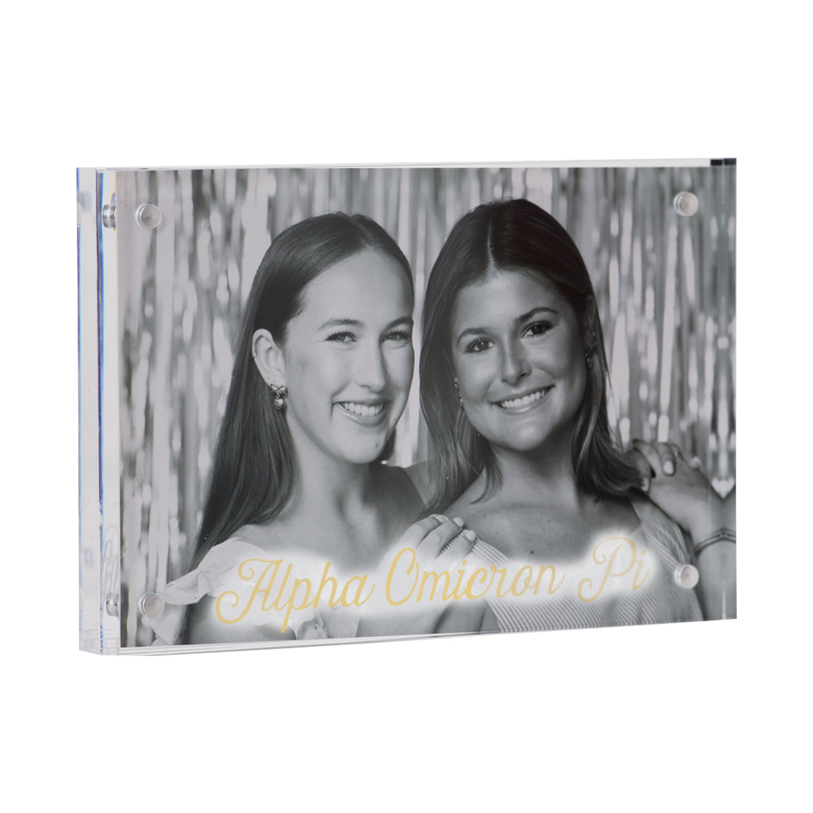 Sorority Acrylic Frame with Gold Foil Lettering