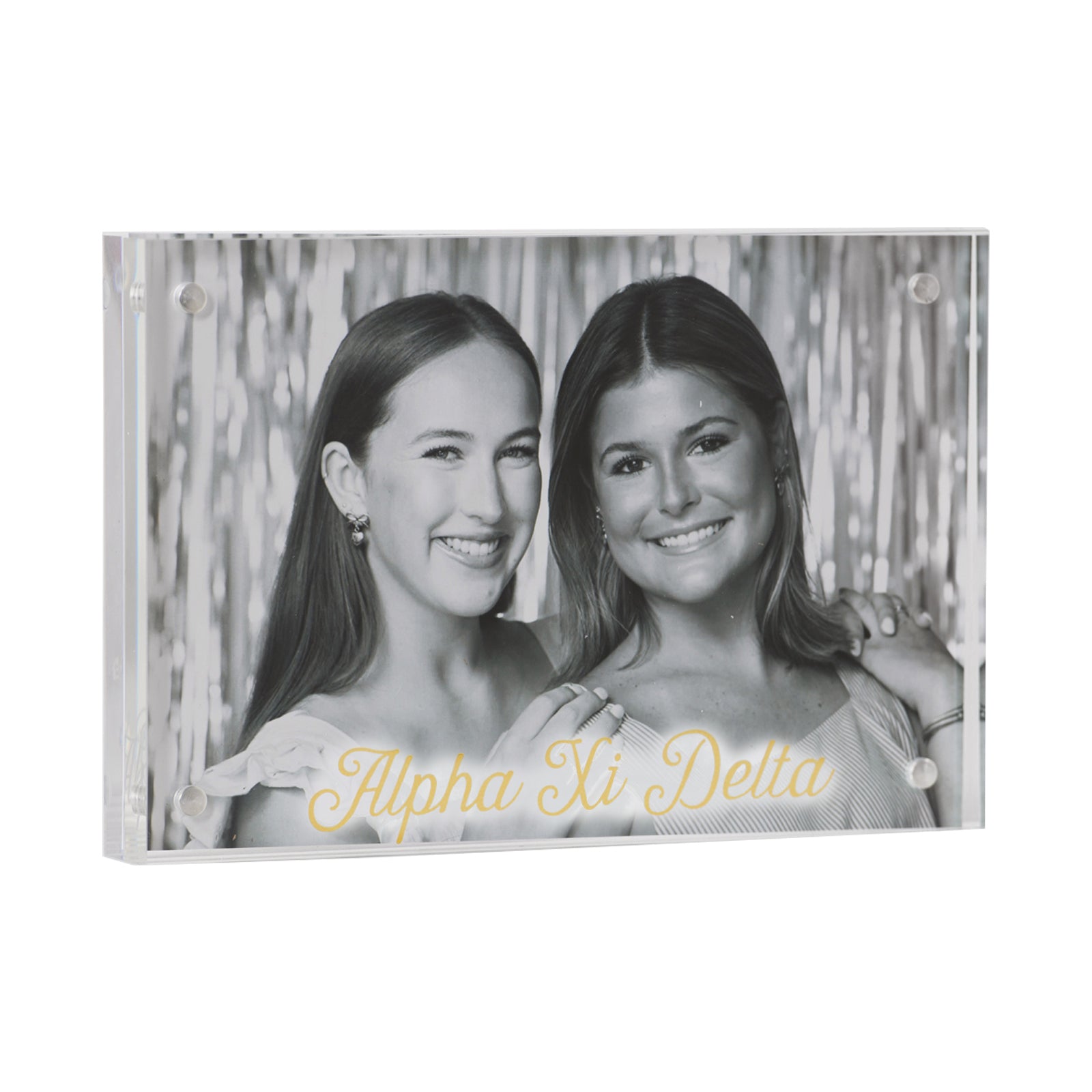 Sorority Acrylic Frame with Gold Foil Lettering