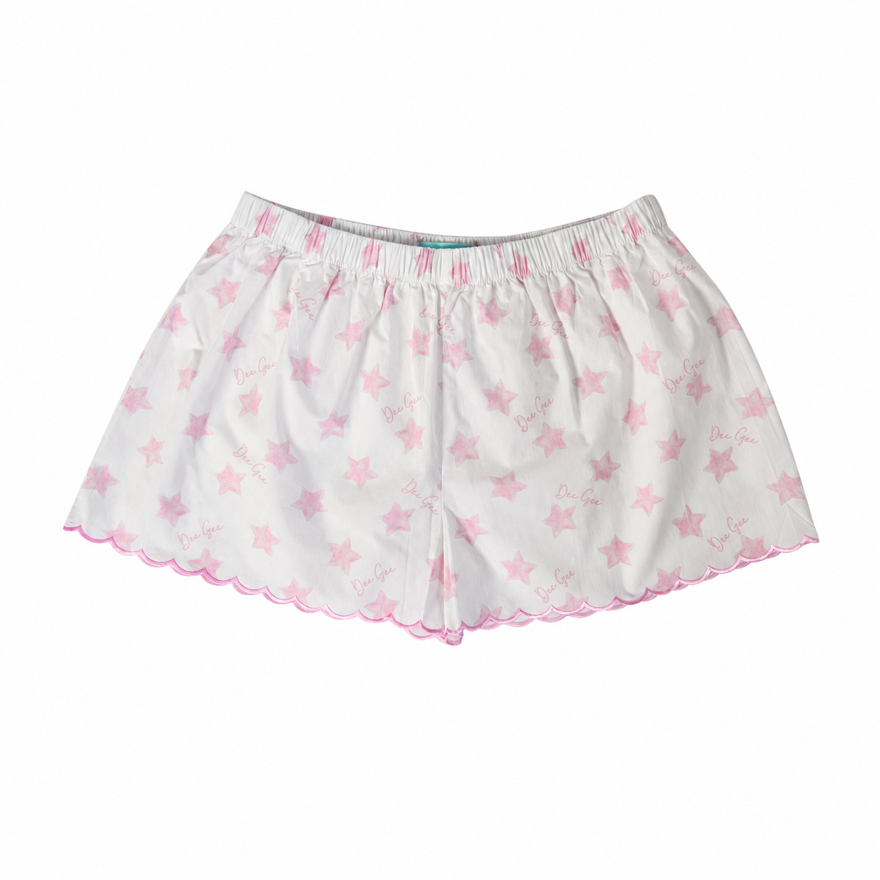 Delta Gamma Cotton Sateen Scalloped Short