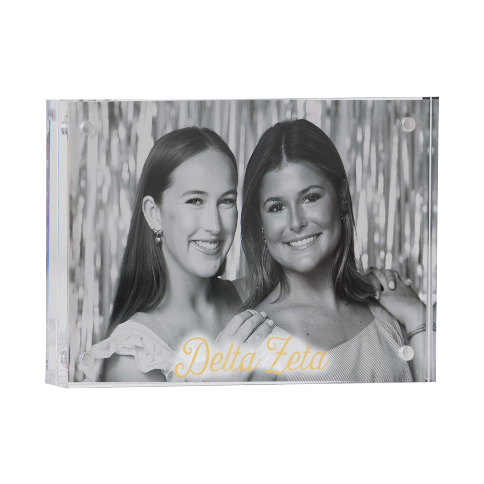 Sorority Acrylic Frame with Gold Foil Lettering