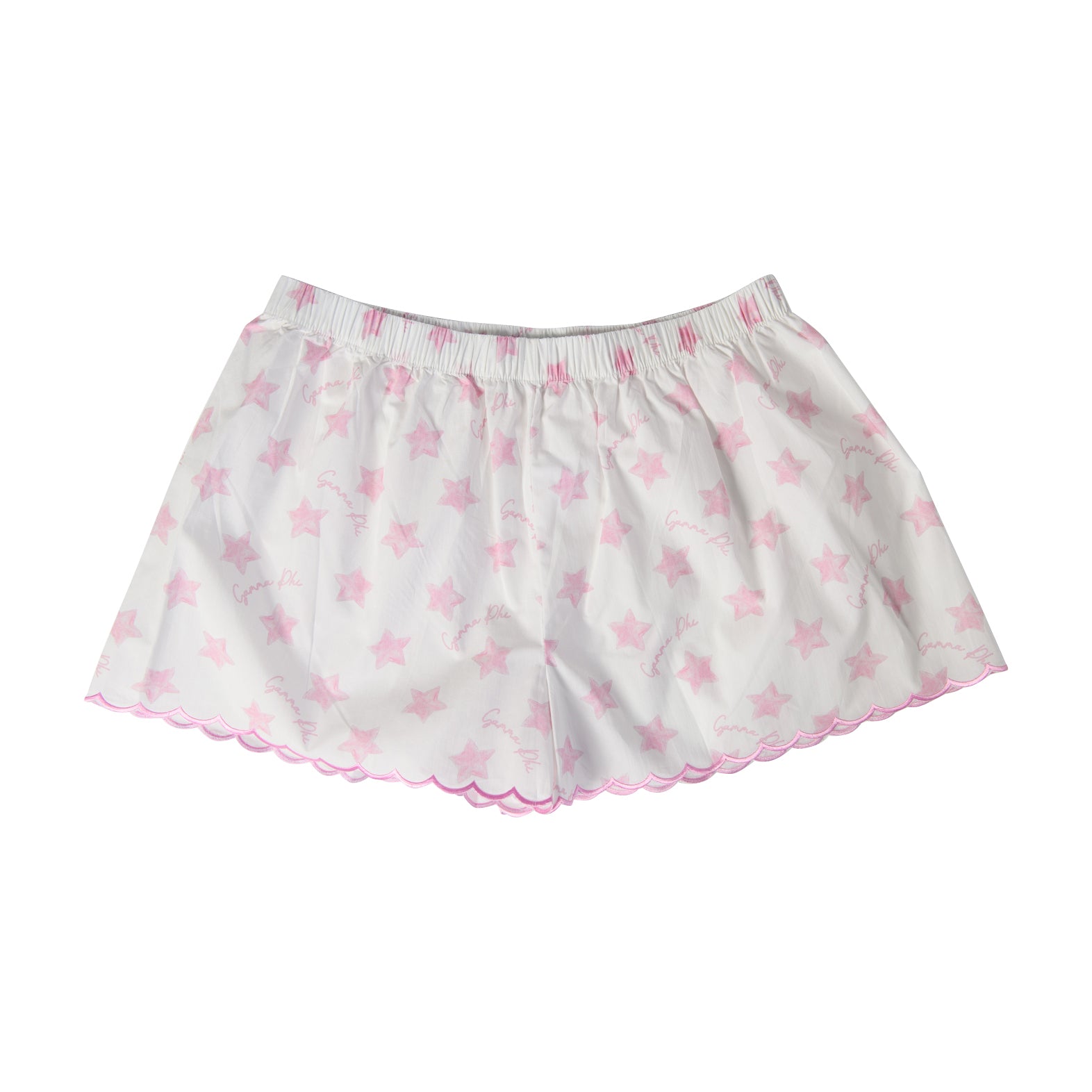 Gamma Phi Beta Cotton Sateen Scalloped Short