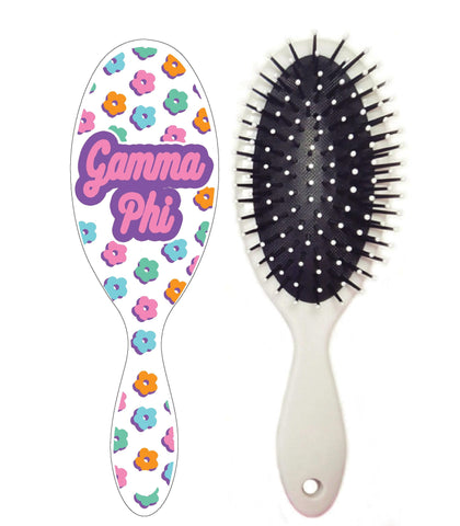 Gamma Phi FLOWER CHILD Hairbrush