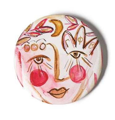 Gamma Phi Beta FANCY SISTER Button