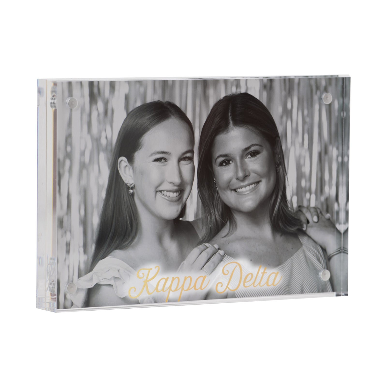Sorority Acrylic Frame with Gold Foil Lettering
