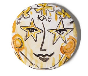 Kappa Alpha Theta FANCY SISTER Button