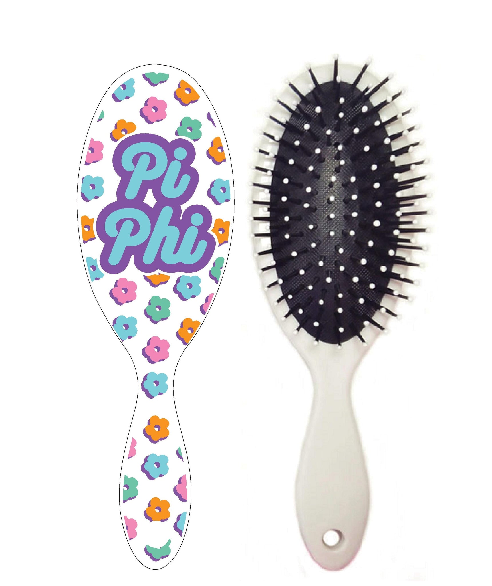 Pi Phi FLOWER CHILD Hairbrush