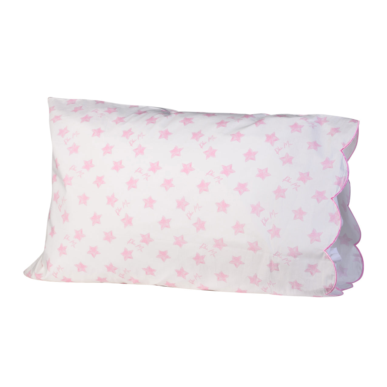 Phi Mu Scalloped Pillowcase