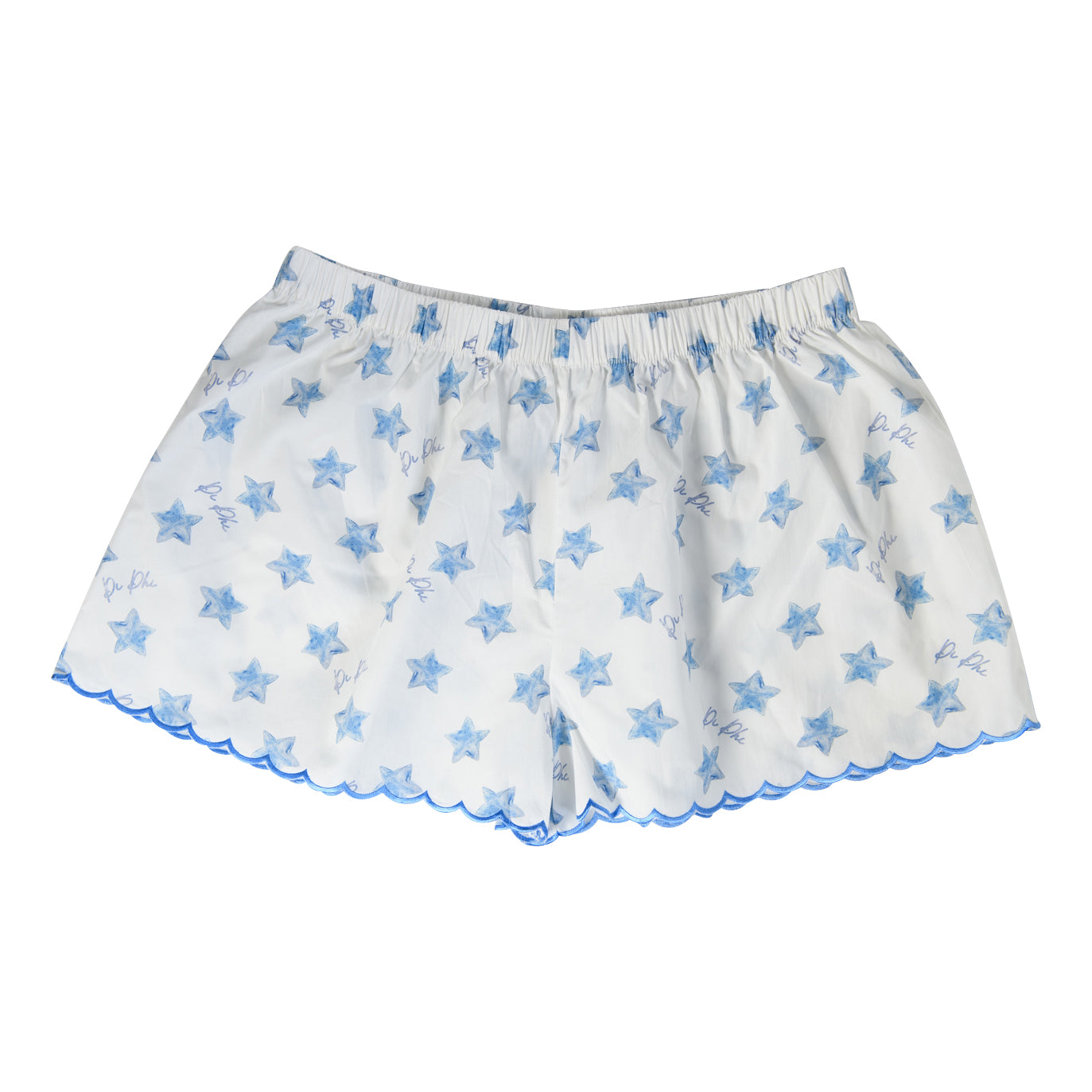 Pi Beta Phi Cotton Sateen Scalloped Short