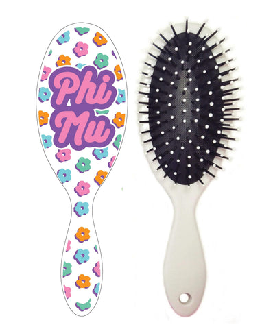 Phi Mu FLOWER CHILD Hairbrush