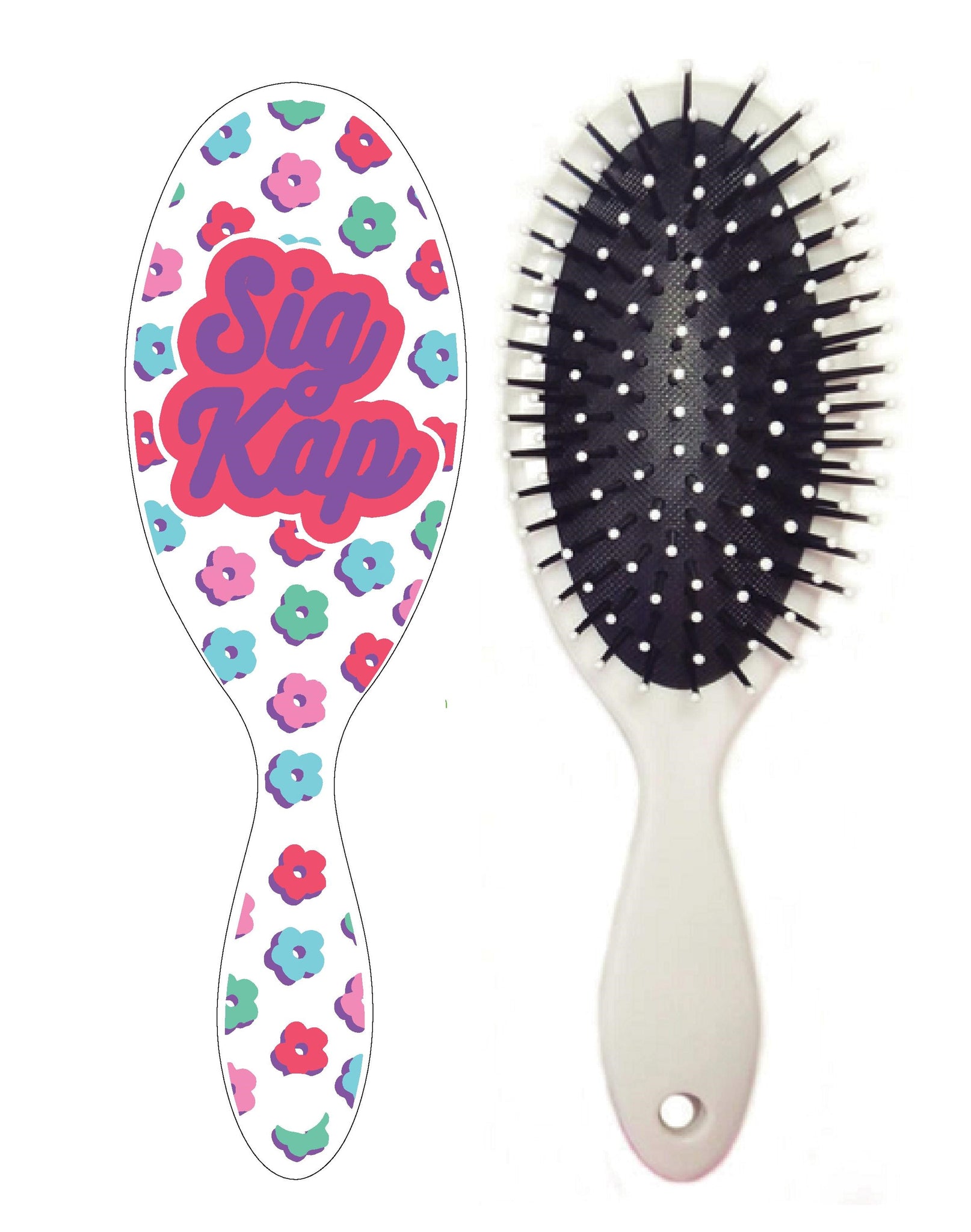 Sig Kap FLOWER CHILD Hairbrush