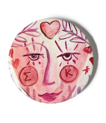 Sigma Kappa FANCY SISTER Button