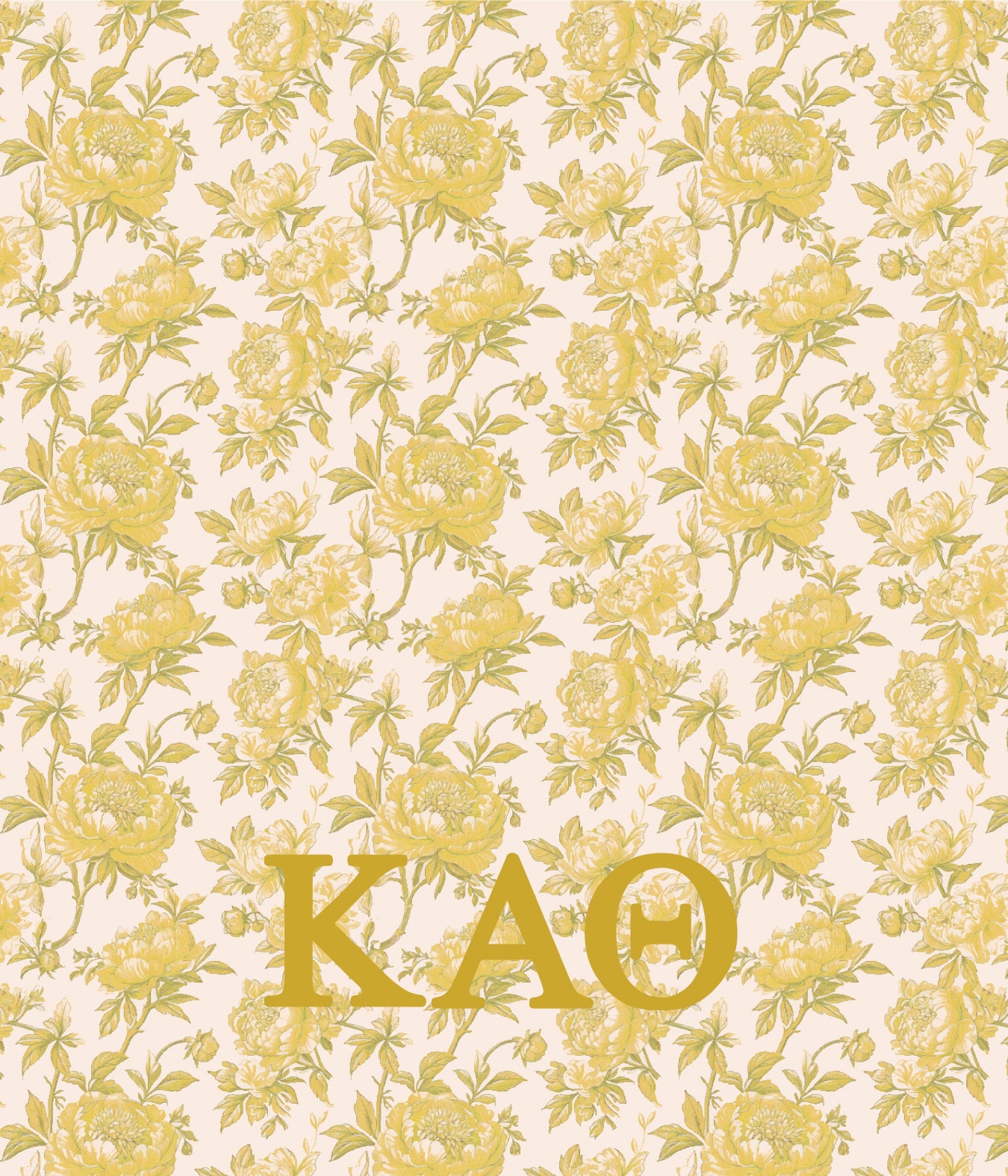 Kappa Alpha Theta Floral Minky Blanket