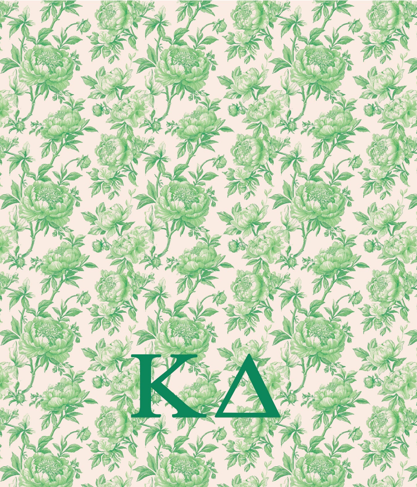 Kappa Delta Floral Minky Blanket