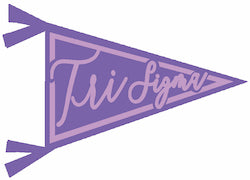 Tri Sigma SPIRIT PENNANT Tumbler Magnet