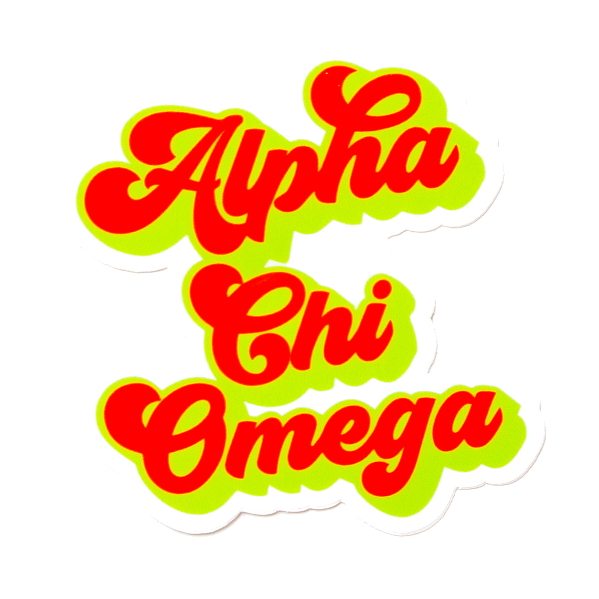 Alpha Chi Omega RETRO Decal