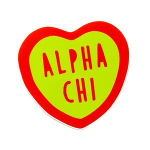 Alpha Chi Omega Sweet Heart Decal