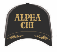ALPHA CHI Captain Styled Trucker Hat
