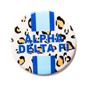 Alpha Delta Pi CHEETAH Stripe Button