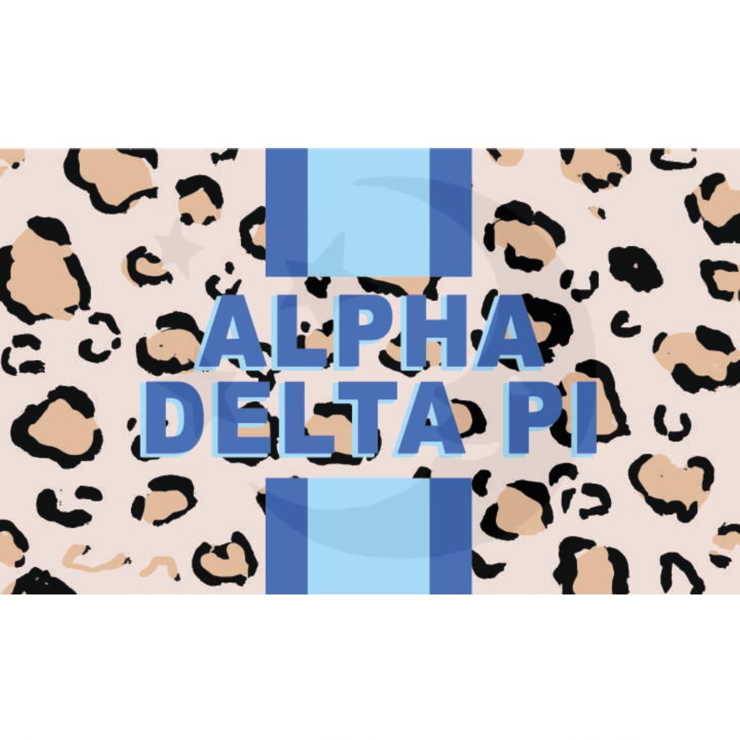 Alpha Delta Pi CHEETAH Stripe Flag
