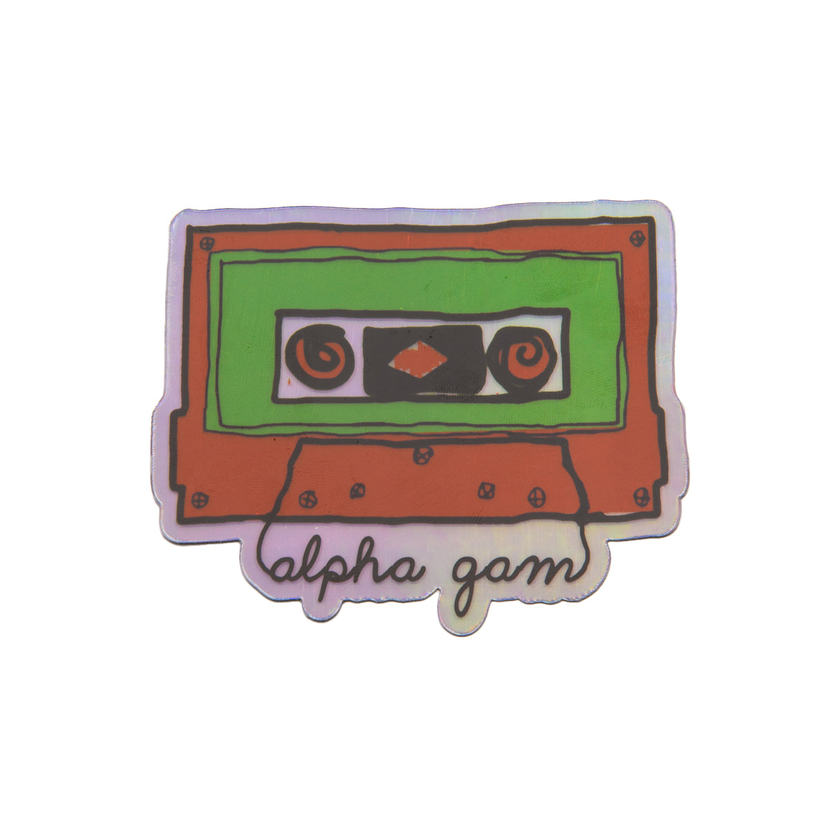 Holographic Cassette Decal Sticker