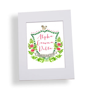 Alpha Gamma Delta MOTIF Matted Print