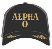 ALPHA O Captain Styled Trucker Hat
