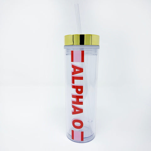 Alpha Omicron Pi Double Chambered Water Bottle