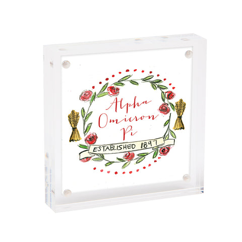 Alpha Omicron Pi MOTIF Mini Print