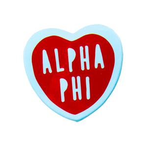 Alpha Phi Sweet Heart Button