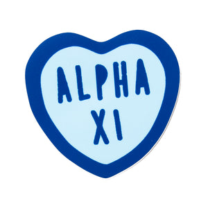 Alpha Xi Delta Sweet Heart Decal