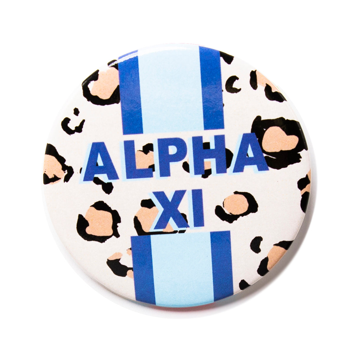 Alpha Xi Delta CHEETAH Stripe Button