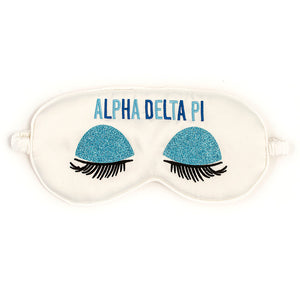 Alpha Delta Pi Embroidered Satin Sleep Mask