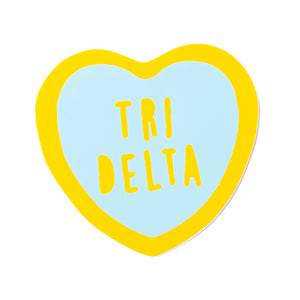 Tri-Delta Sweet Heart Decal