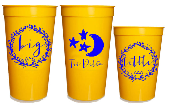 Tri-Delta Little Sis Cup | Over The Moon Greek