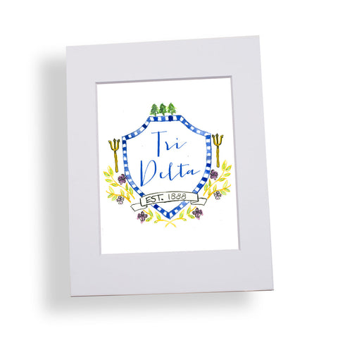 Tri-Delta MOTIF Matted Print