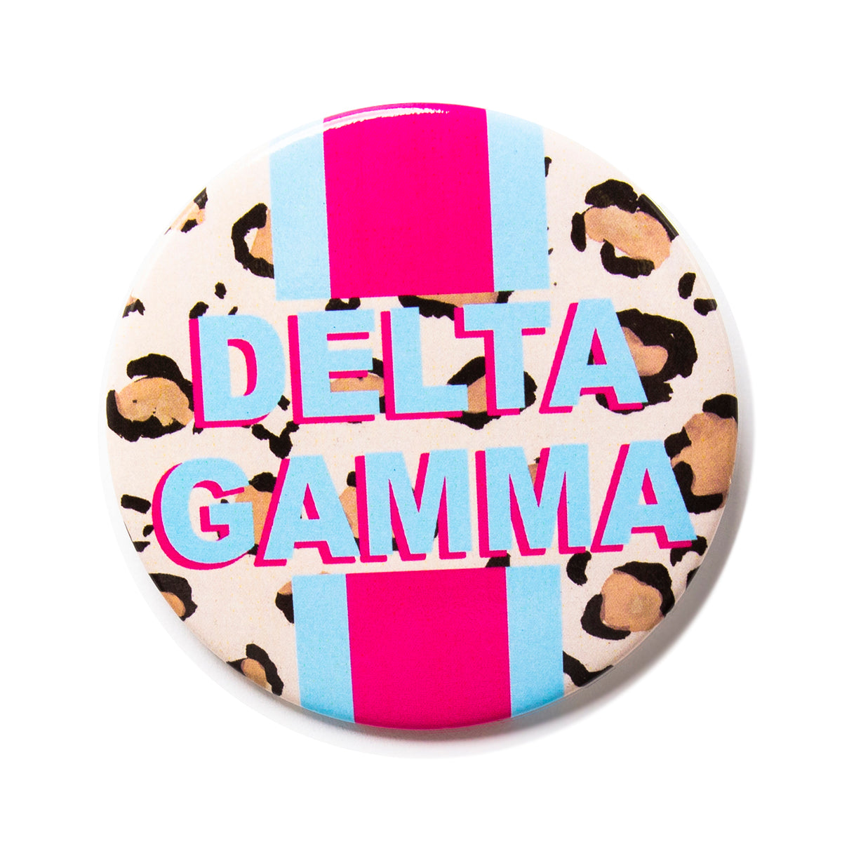 Delta Gamma CHEETAH Stripe Button