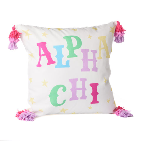 ALPHA CHI "Oh My Stars" Printed Pillow