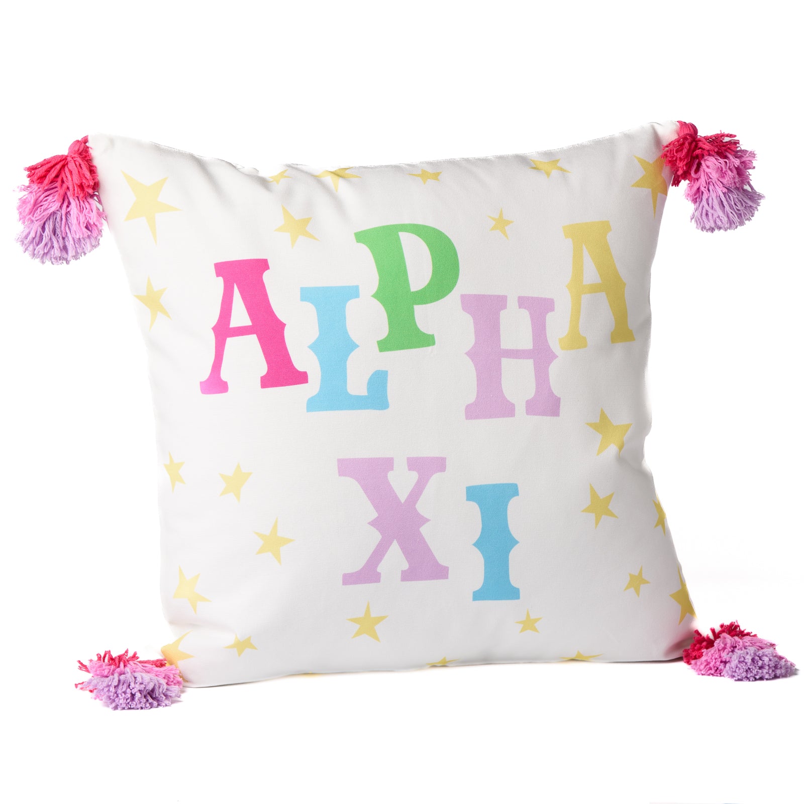 ALPHA XI "Oh My Stars" Printed Pillow