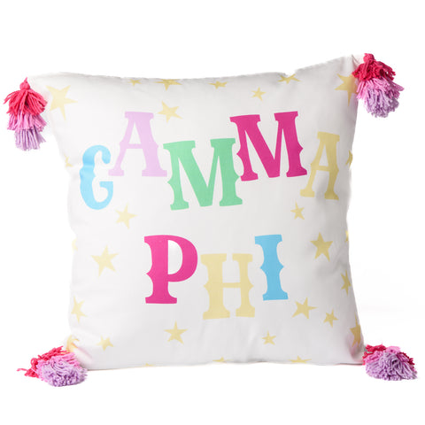 GAMMA PHI "Oh My Stars" Printed Pillow
