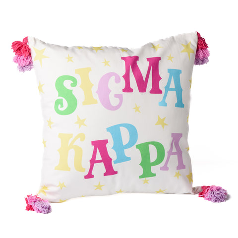 SIGMA KAPPA "Oh My Stars" Printed Pillow
