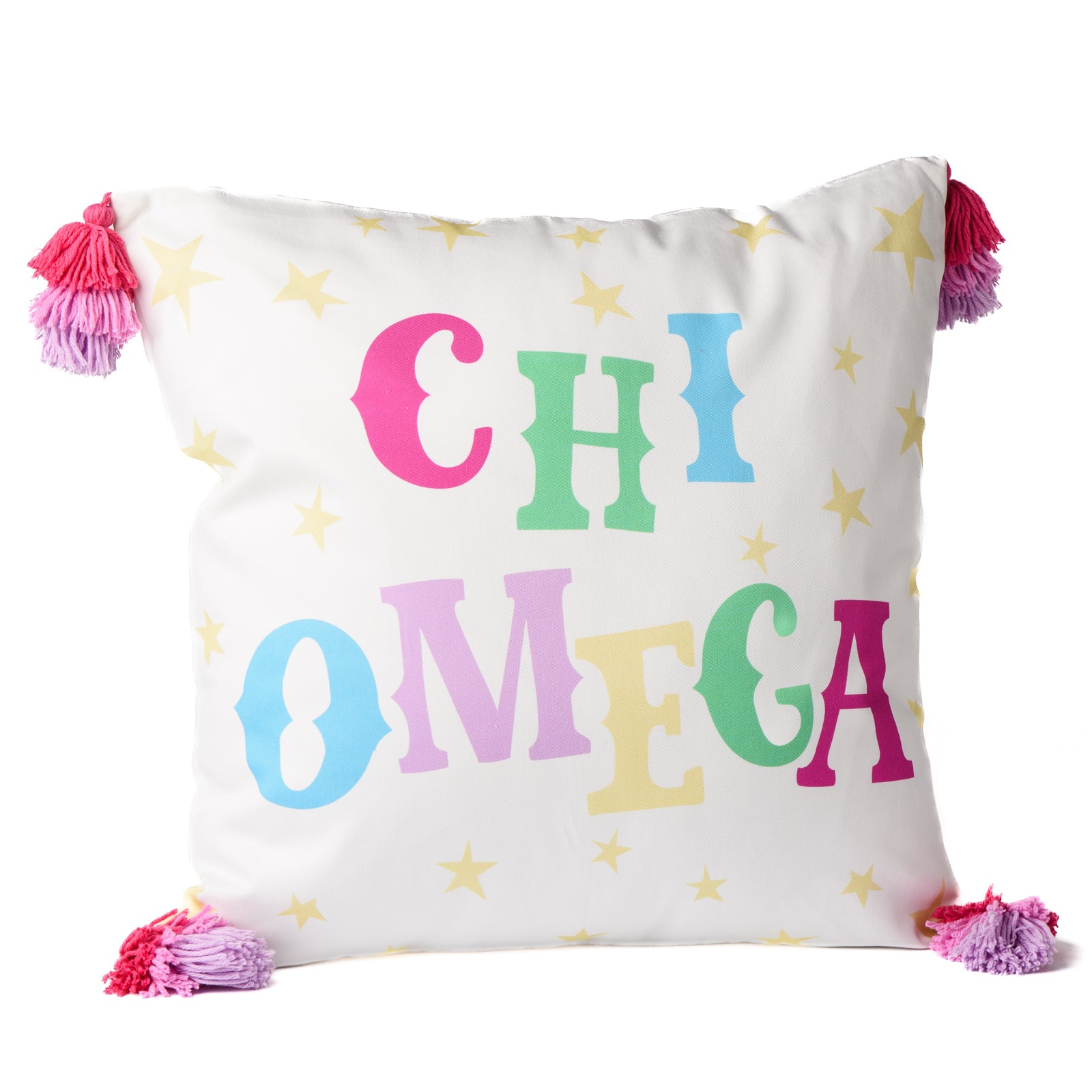 CHI OMEGA "Oh My Stars" Printed Pillow