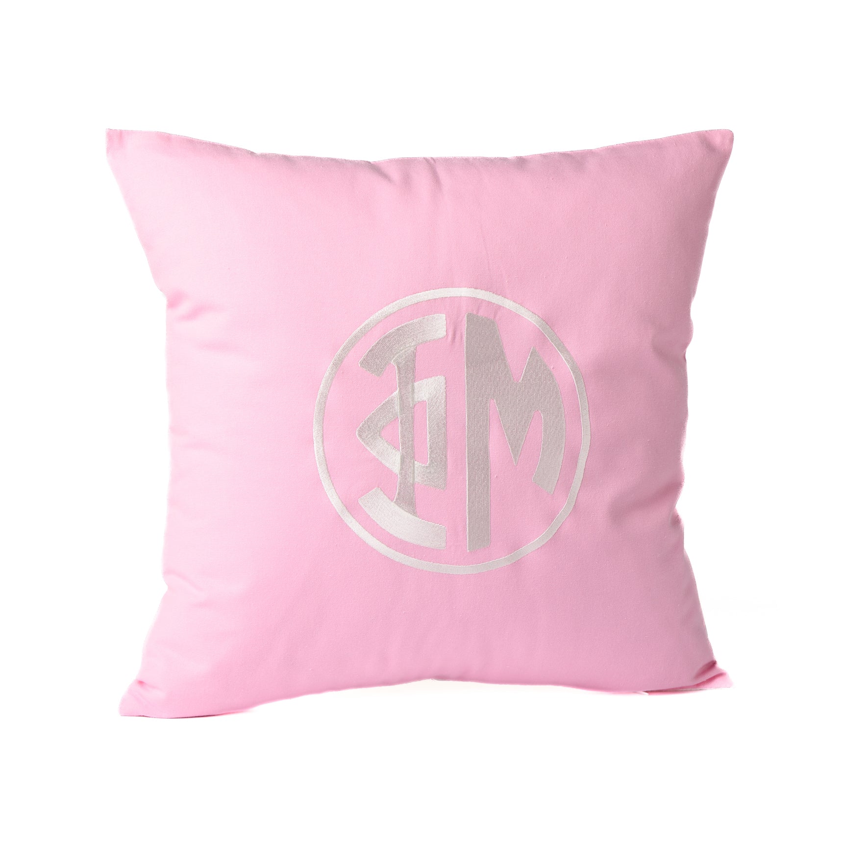 Circle Monogram Pillow