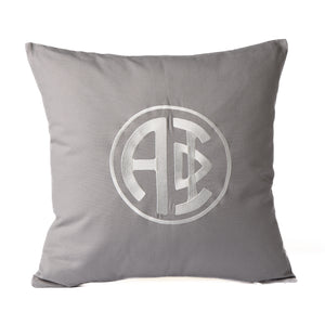 Alpha Phi Circle Monogram Pillow