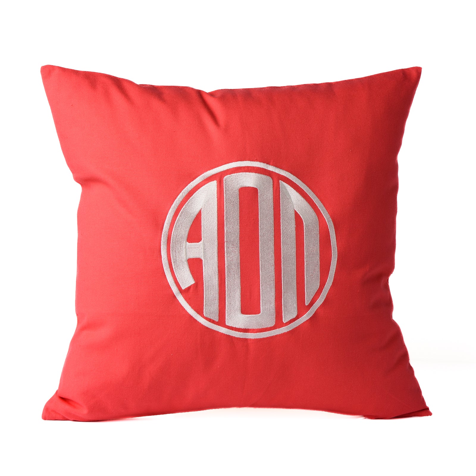 Alpha Omicron Pi Circle Monogram Pillow