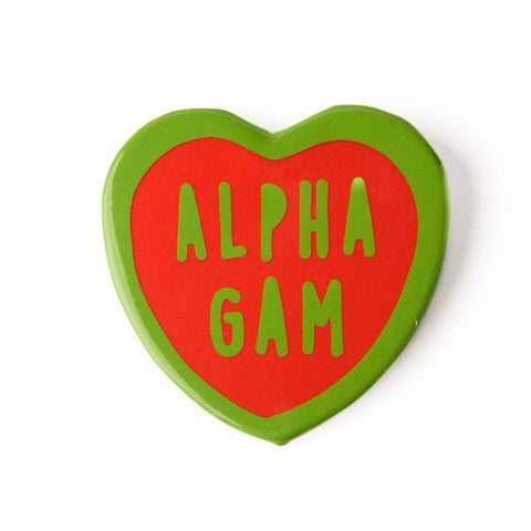 Alpha Gamma Delta Sweet Heart Button