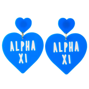 Alpha Xi Delta Sweet Heart Earring