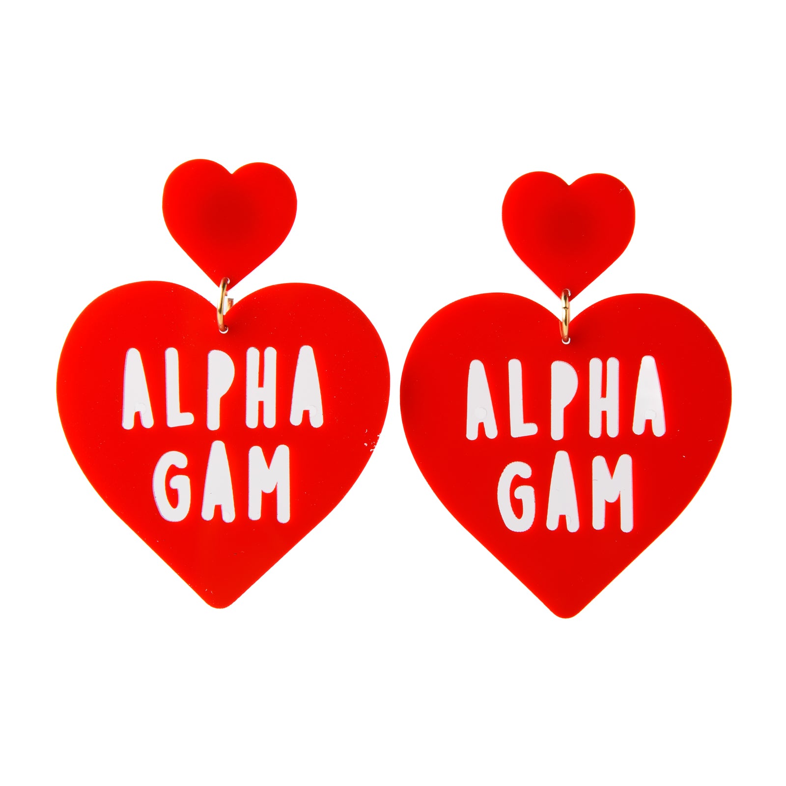 Alpha Gamma Delta Sweet Heart Earring