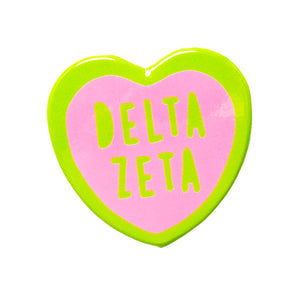 Delta Zeta Sweet Heart Button
