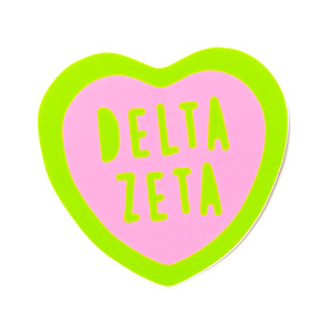 Delta Zeta Sweet Heart Decal